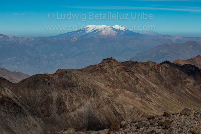 Hualca Hualca - View of Coropuna