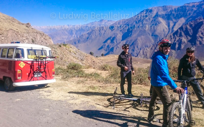 Colca Canyon Biking to llahuar